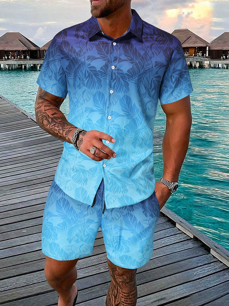 Men's Hawaiian Short-sleeved S - Beach Shirt Hawaiian บทวิจารณ์และราคา
