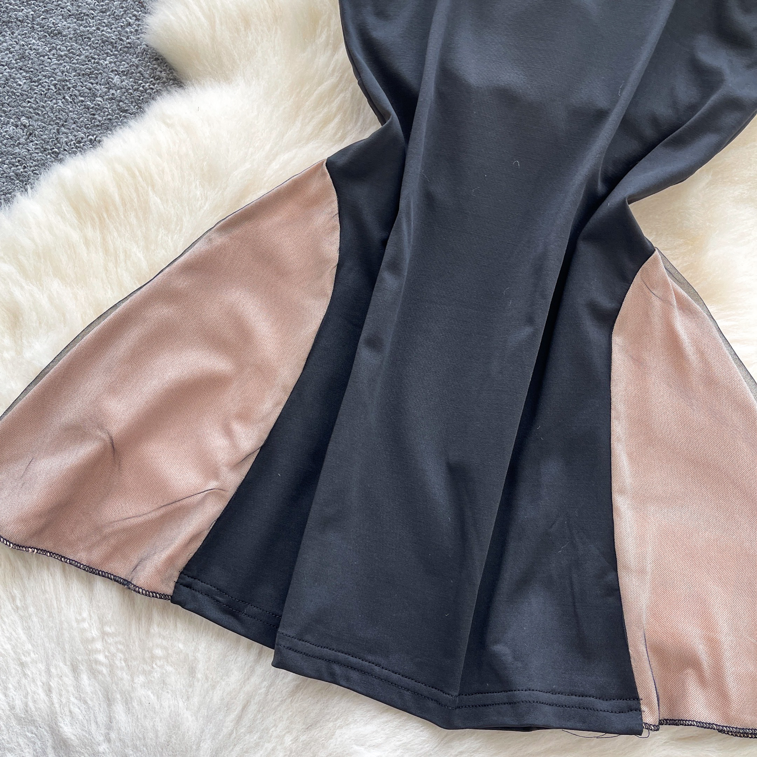 Chic vintage Spliced velour pa - Summer Gauze Clothing บทวิจารณ์และราคา
