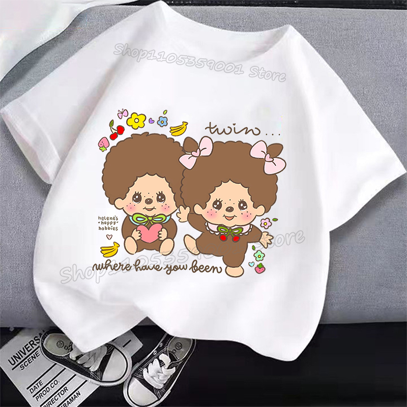 MONCHHICHI Short Sleeve T Shir - Summer Clothing For Girls บทวิจารณ์และราคา