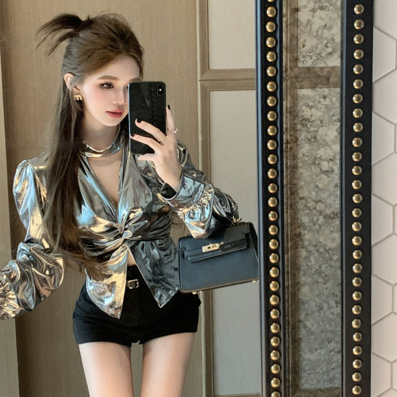 Woman Top Halter Neck Elegant  - Summer Clothing Trends 2025 Women'S บทวิจารณ์และราคา