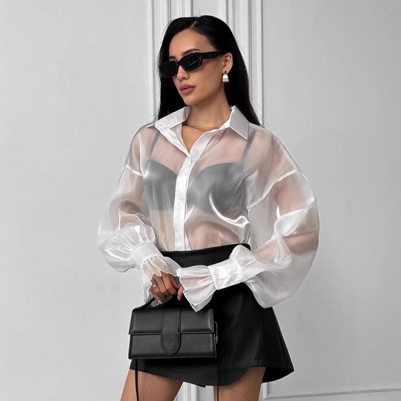 2025 Spring See Through Mesh S - Summer Gauze Clothing บทวิจารณ์และราคา