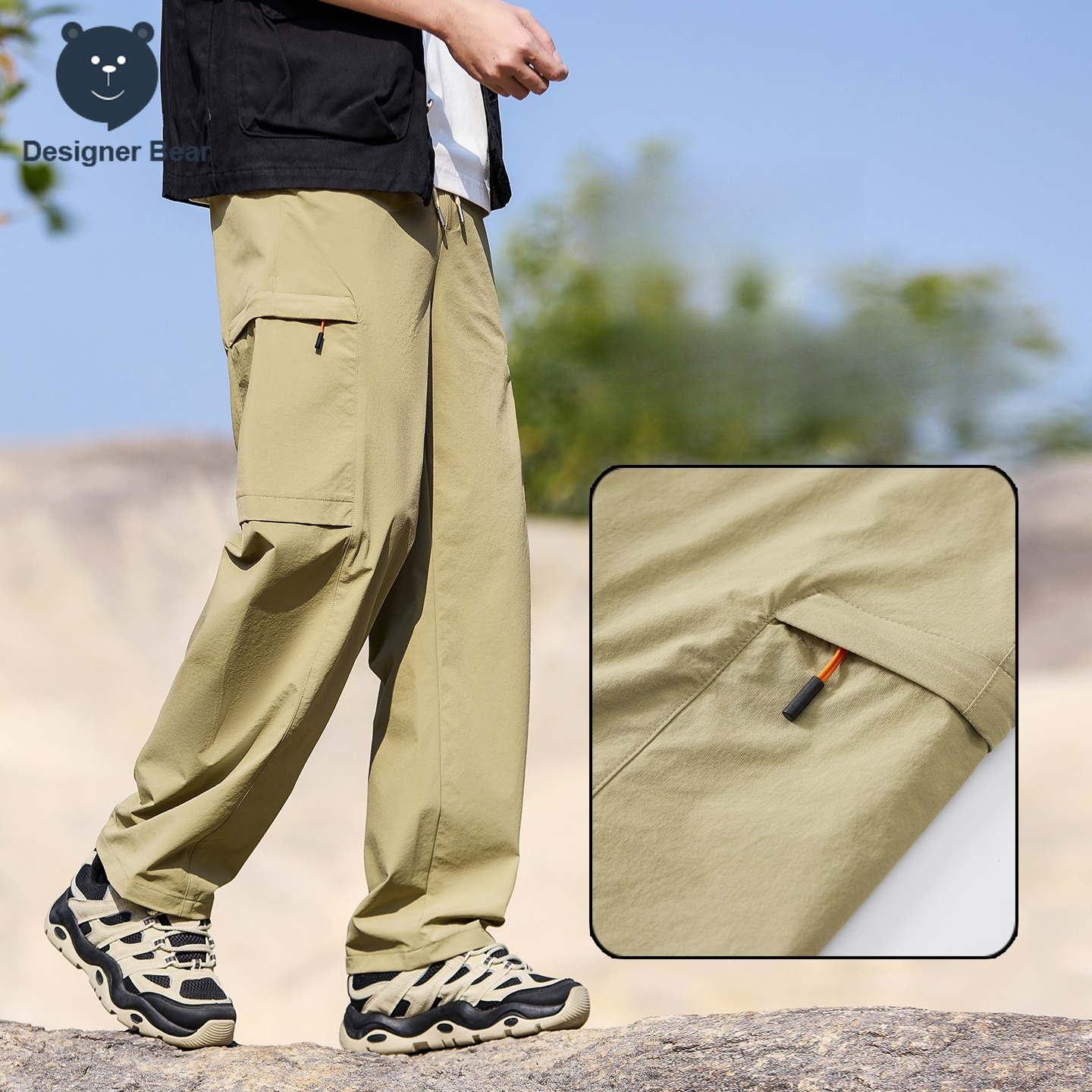Brand Clothing Men's Cargo Pan - Summer Clothing Brands บทวิจารณ์และราคา