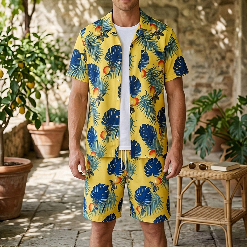 Fashion Men's Hawaiian Party B - Beach Shirt Hawaiian บทวิจารณ์และราคา
