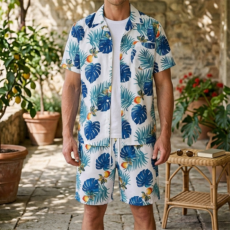 Fashion Men's Hawaiian Party B - Beach Shirt Hawaiian บทวิจารณ์และราคา