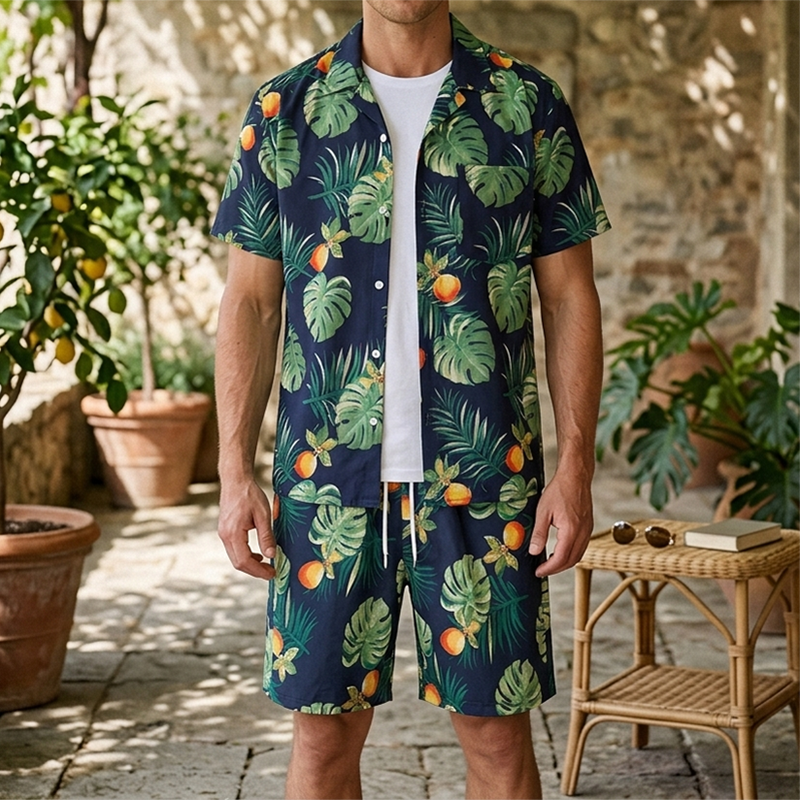 Fashion Men's Hawaiian Party B - Beach Shirt Hawaiian บทวิจารณ์และราคา