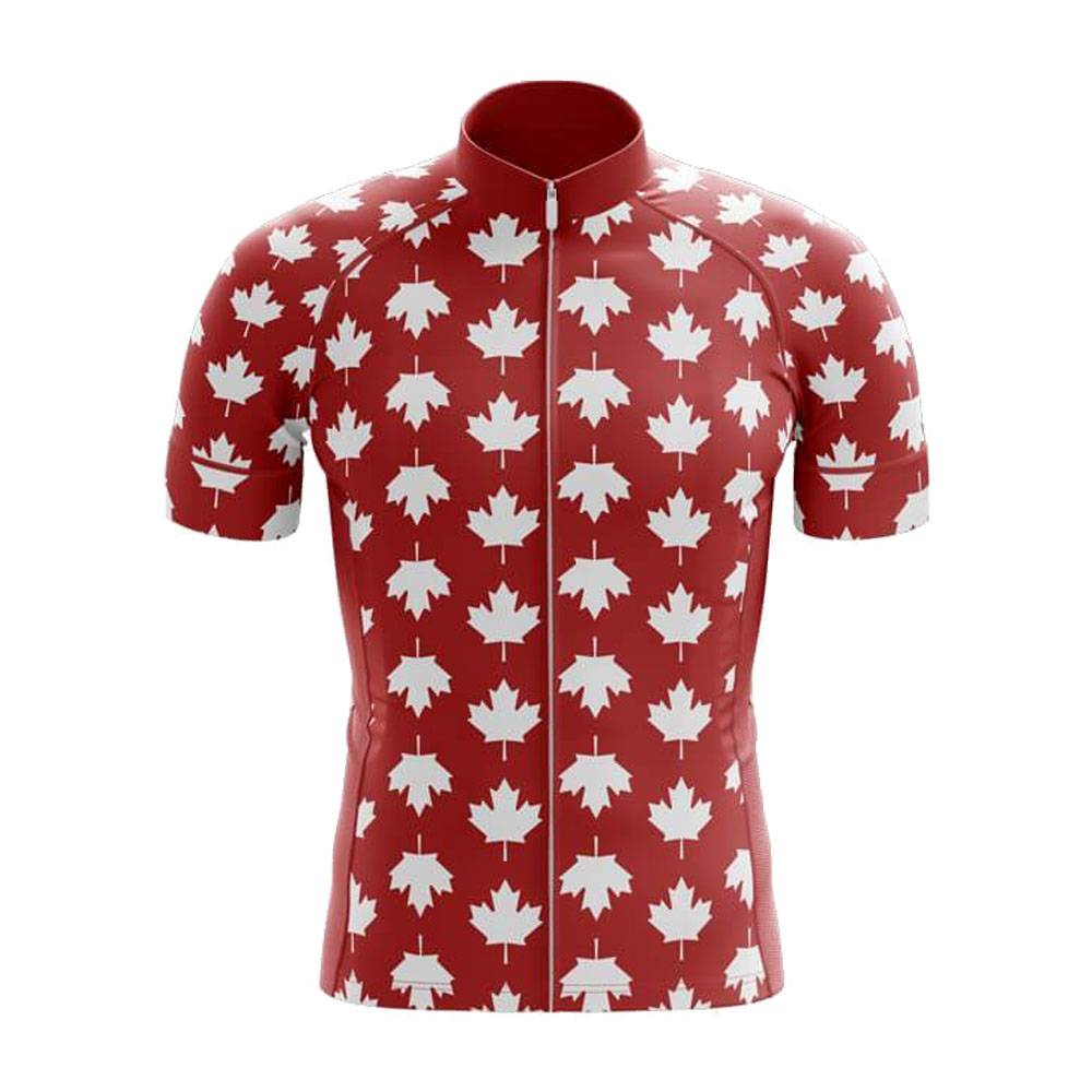 Canada Cycling Jersey Set for  - Summer Clothing Canada บทวิจารณ์และราคา