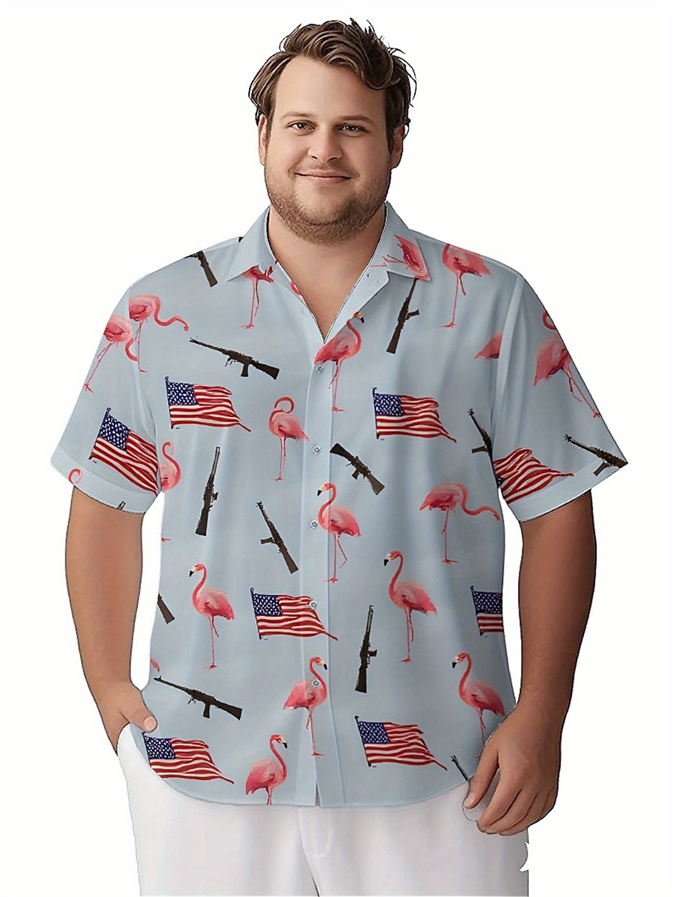 Men's Plus Size Hawaiian Shirt - Beach Shirt Hawaiian บทวิจารณ์และราคา