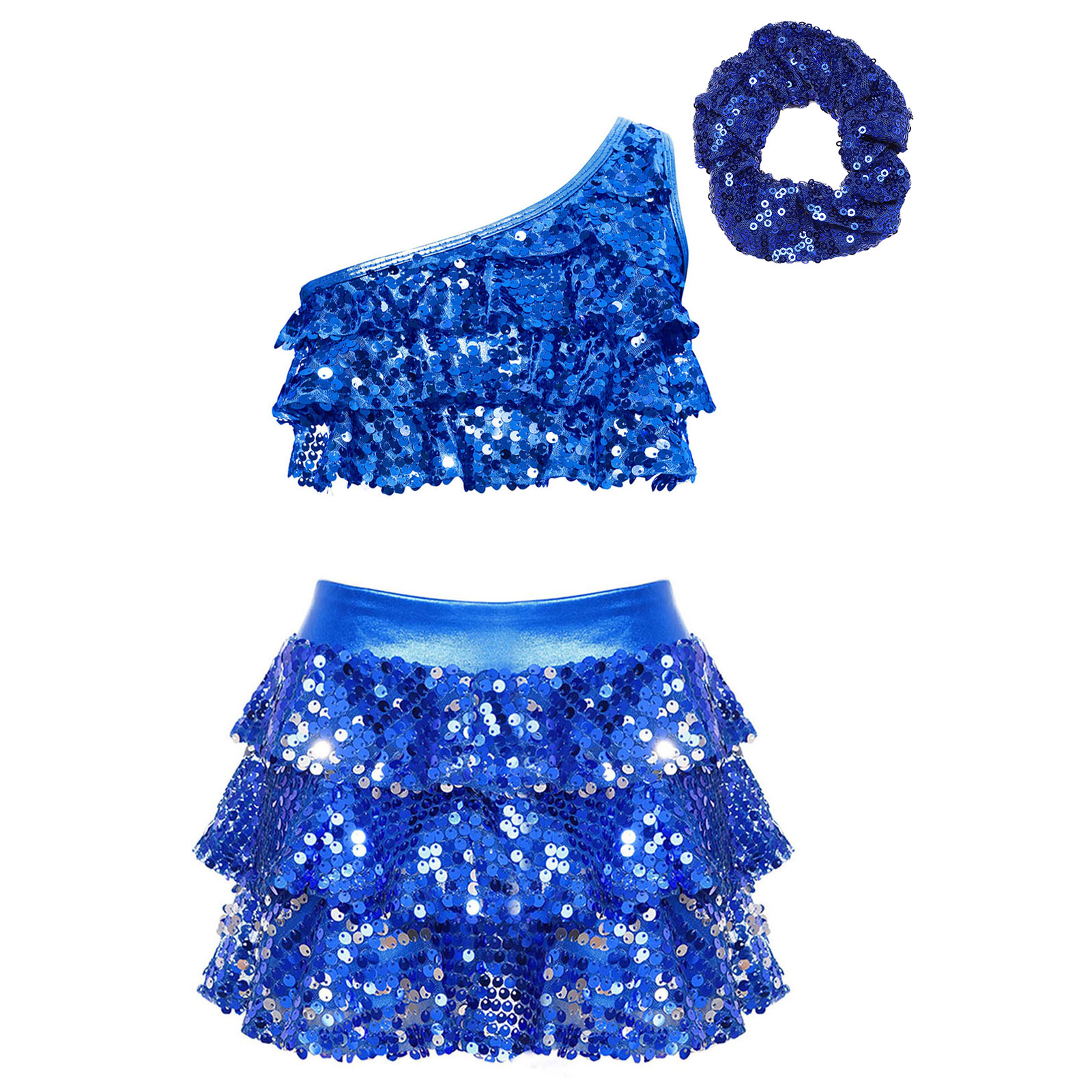 Kids Girls Shiny Sequins Latin - Summer Clothing For Girls บทวิจารณ์และราคา