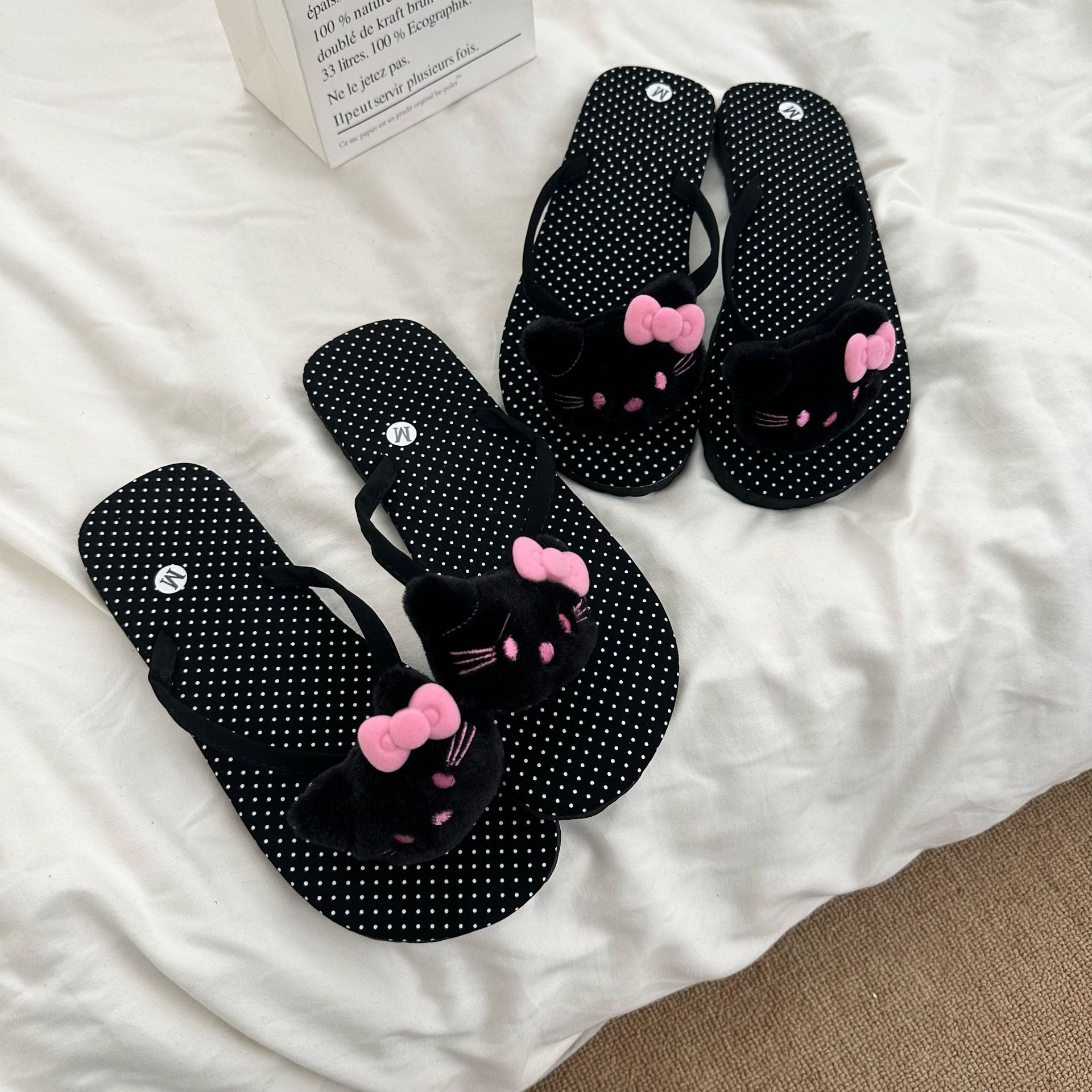 Hello Kitty Cartoon Flip-flops - Summer Clothing Kids บทวิจารณ์และราคา