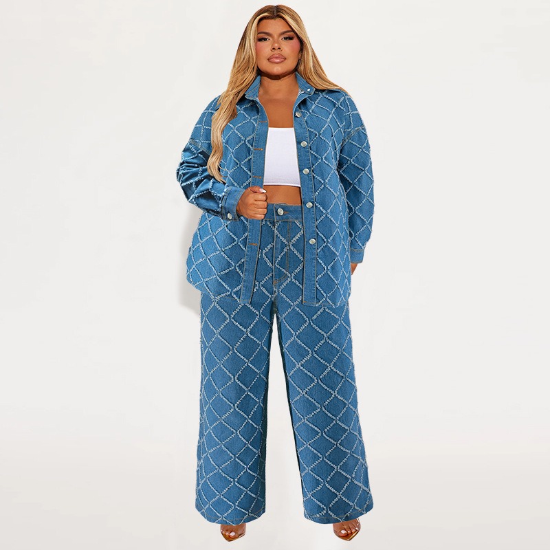 Wmstar Plus Size Denim Two Pie - Summer Clothing Wholesale บทวิจารณ์และราคา