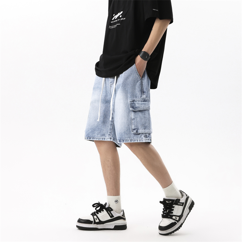 Summer Men's Denim Shorts Retr - Summer Clothing Brands บทวิจารณ์และราคา