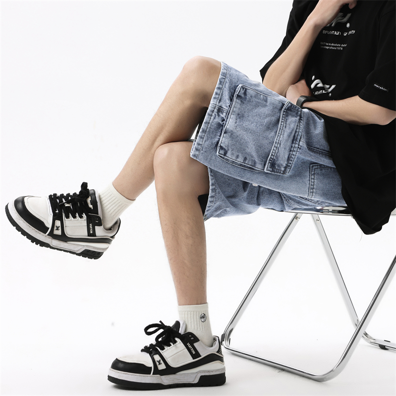 Summer Men's Denim Shorts Retr - Summer Clothing Brands บทวิจารณ์และราคา