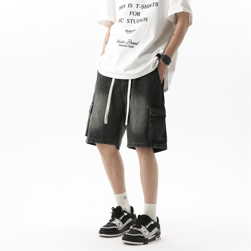 Summer Men's Denim Shorts Retr - Summer Clothing Brands บทวิจารณ์และราคา