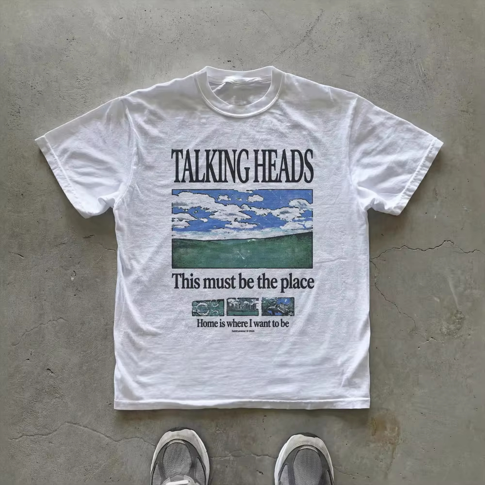 Talking Heads Graphic T-Shirt  - Summer Clothing Places บทวิจารณ์และราคา