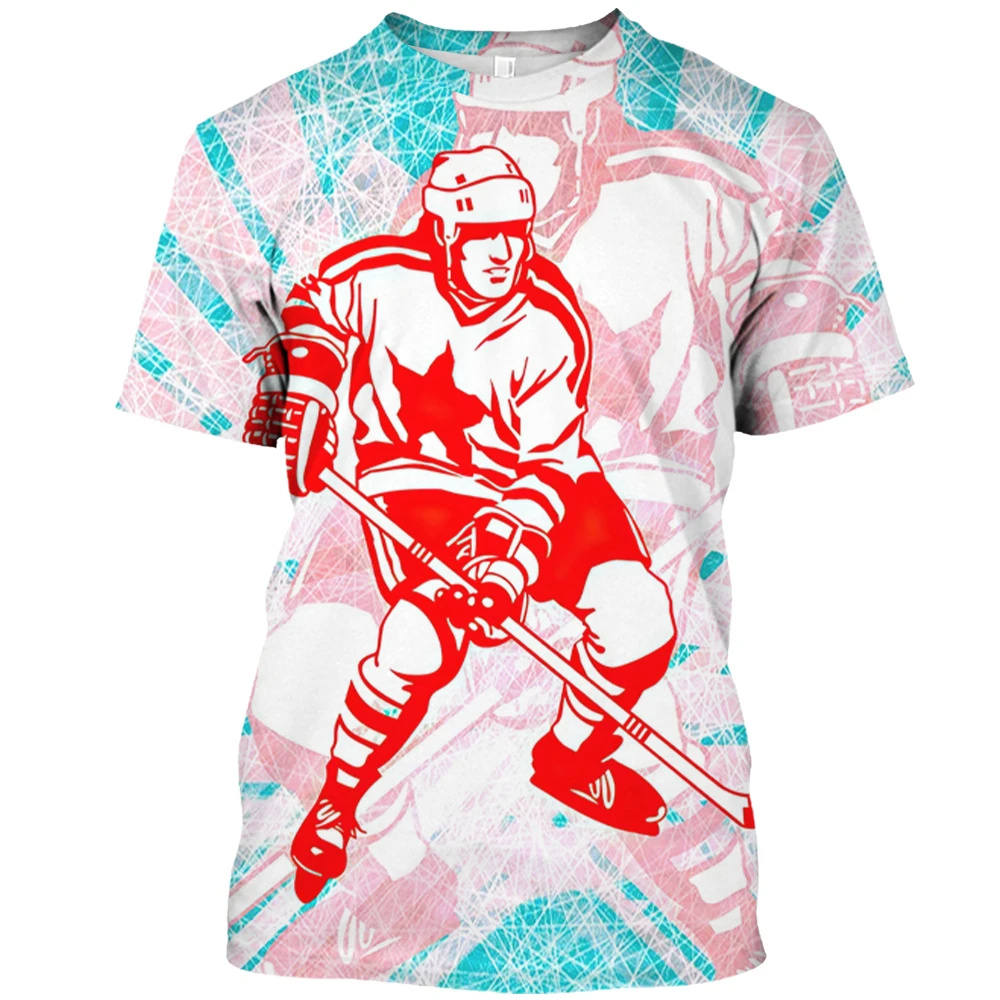 Canada Hockey T-Shirt Fashion  - Summer Clothing Canada บทวิจารณ์และราคา