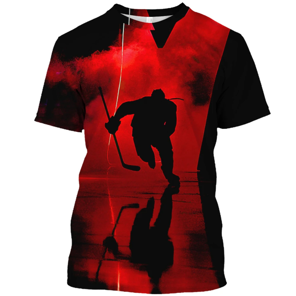 Canada Hockey T-Shirt Fashion  - Summer Clothing Canada บทวิจารณ์และราคา